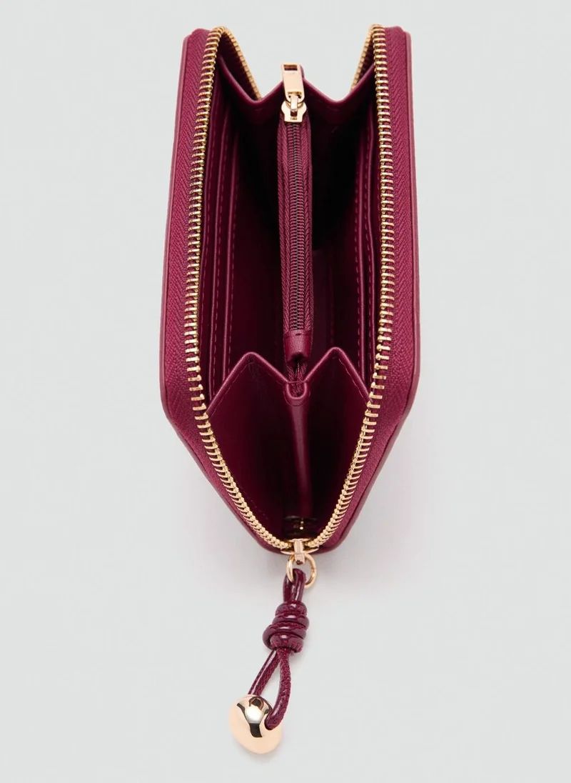 MANGO  Medium wallet with mini-bead embellishment for Women | Best Price UAE