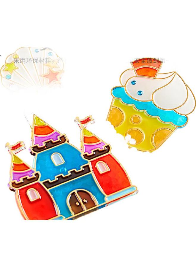 Xst Children'S No-Bake Glue Painting, Girls' Diy Doodle Painting, Glue Toy, Handmade Beading, 3-6 Years Old Birthday Gift - Image 1