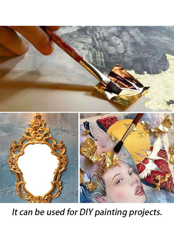 4 Pcs Edible Gold Leaf Sheets with Brush and Tweezers Food Grade Gold Foil Flakes DIY Decor for Cake Dessert Chocolate Baking Cooking Crafts Makeup Decoration - Image 5