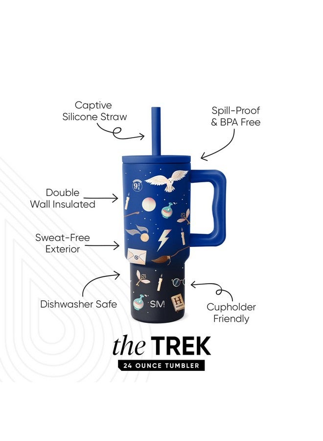 Simple Modern Simple Modern Harry Potter Kids 24 oz Tumbler with Handle and Silicone Straw Lid | Spill Proof and Leak Resistant | Reusable Stainless Steel Bottle | Gift Boys Girls | Trek Collection | Magical Mashup - Image 2