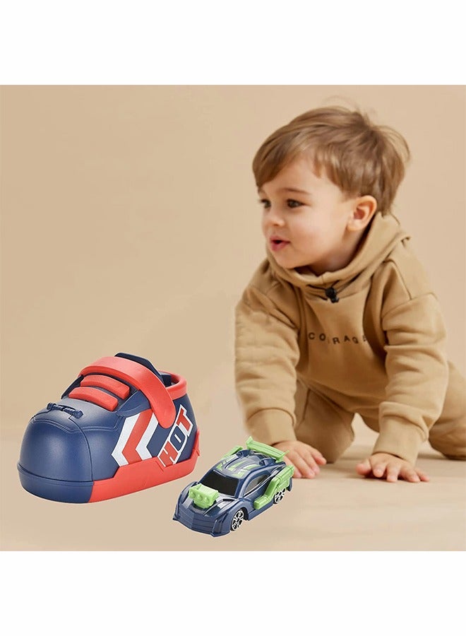 GROIC Ejection Running Shoes Catapult Car Toys Super Racing Creative Press Inertia-Ejection Cars for Children Kids Boys-Red  - Image 5