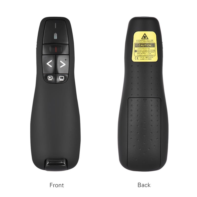 2.4GHz إشارة لاسلكية USB لعرض باوربوينت PPT مع قلم قلب ومؤشر ومضغّط ومقدّم مع مستقبل مدمج وسيط تحكم عن بعد بإشارة حمراء للمعلم والمحاضر والأستاذ والمحقق - Image 4