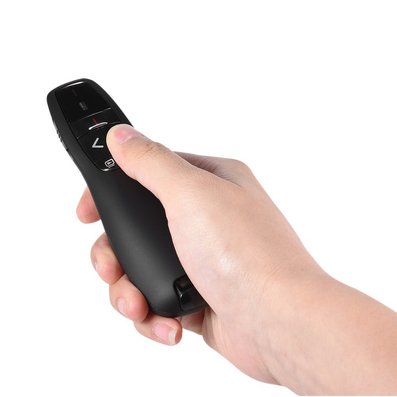 2.4GHz إشارة لاسلكية USB لعرض باوربوينت PPT مع قلم قلب ومؤشر ومضغّط ومقدّم مع مستقبل مدمج وسيط تحكم عن بعد بإشارة حمراء للمعلم والمحاضر والأستاذ والمحقق - Image 3