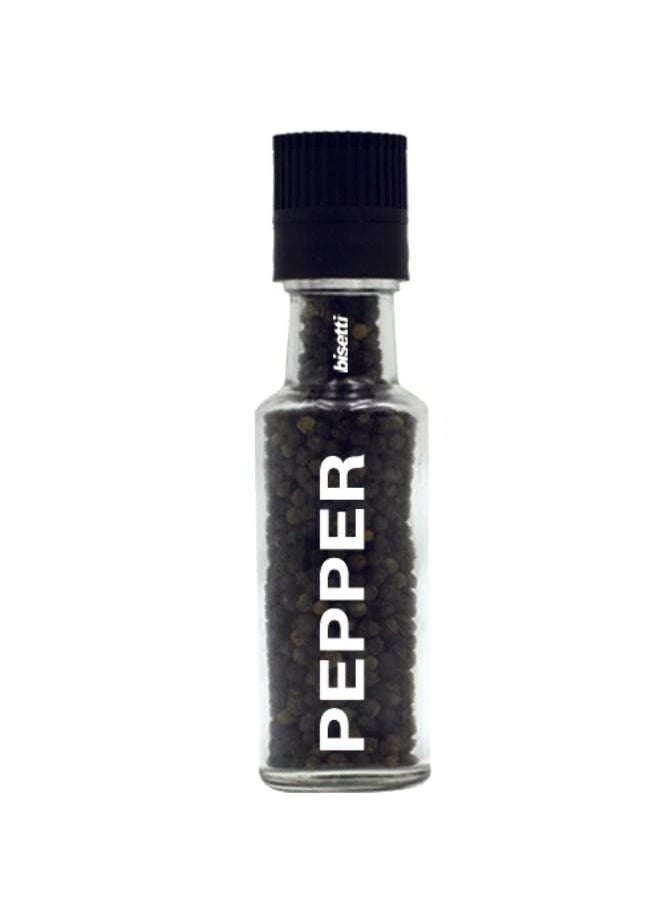 bisetti - BISETTI GLASS BOTTLE PEPPER MILL CM 16.5 - Image 1