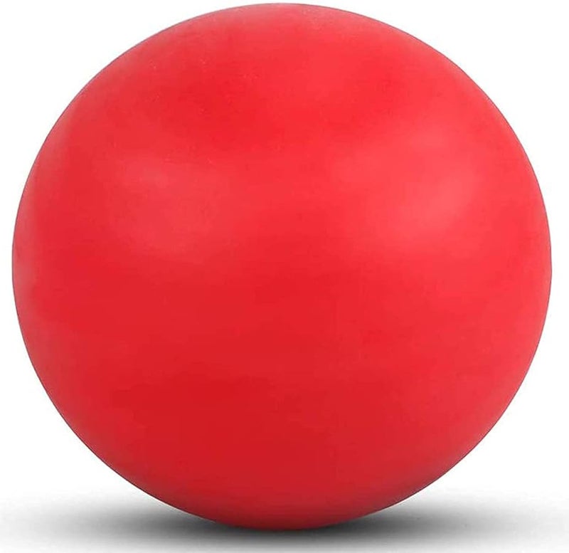 WOVTE Massage Lacrosse Ball for Sore Muscles Shoulders Neck Back Foot Body Deep Tissue Trigger Point Muscle Knots Yoga and Myofascial Release Red