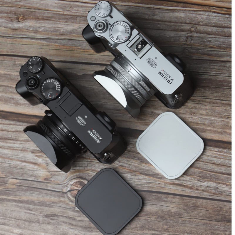 Haoge LH-X200S Square Metal Lens Hood with 49mm Adapter Ring Metal Cap for Fujifilm X100VI Fuji X100V X100F X100T X100S X70 Fuji Photo Camera Accessories Silver - Image 5