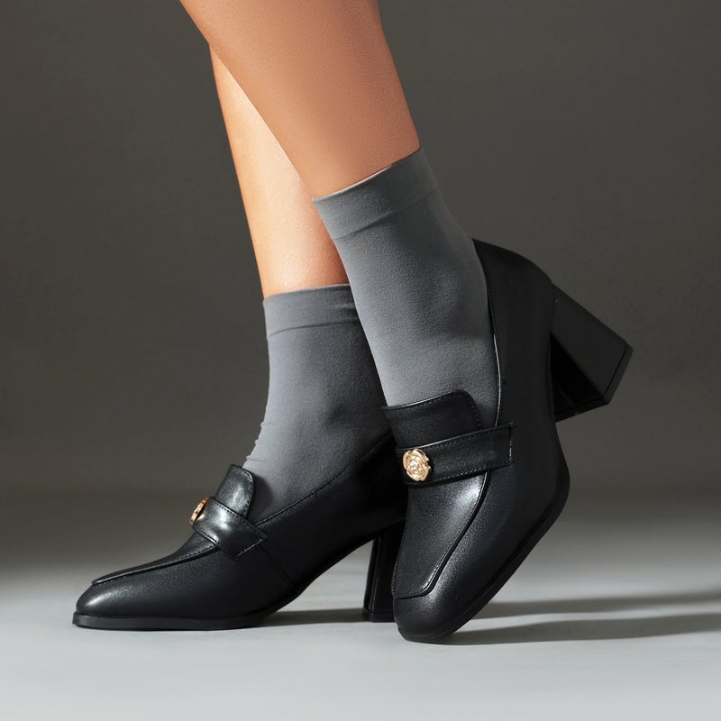 Wish Fashion High-Heeled Women'S Shoes For Spring 2024 40-45 Plus Size Set Of Foot Shallow Mouth Commuting Shoes - Image 2