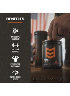 MTN OPS MTN OPS Yeti Pre-Workout Powder Energy Drink with Creatine, 200mg Caffeine & BCAAs with Beta Alanine, 30-Serving Tub, Green Apple  - Image 3
