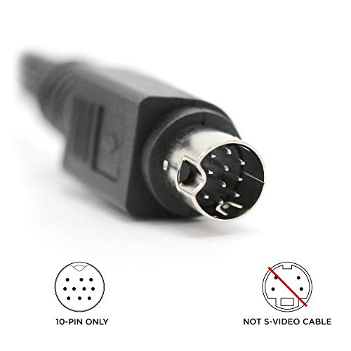 THE CIMPLE CO 10 Pin Audio and Video DIN Cable - NOT S-Video Cable - 6 Feet - RCA Composite - Compatible with DIRECTV AT&T: H25, C31, C41, C41-W, C51, C61, C61-K - Image 4
