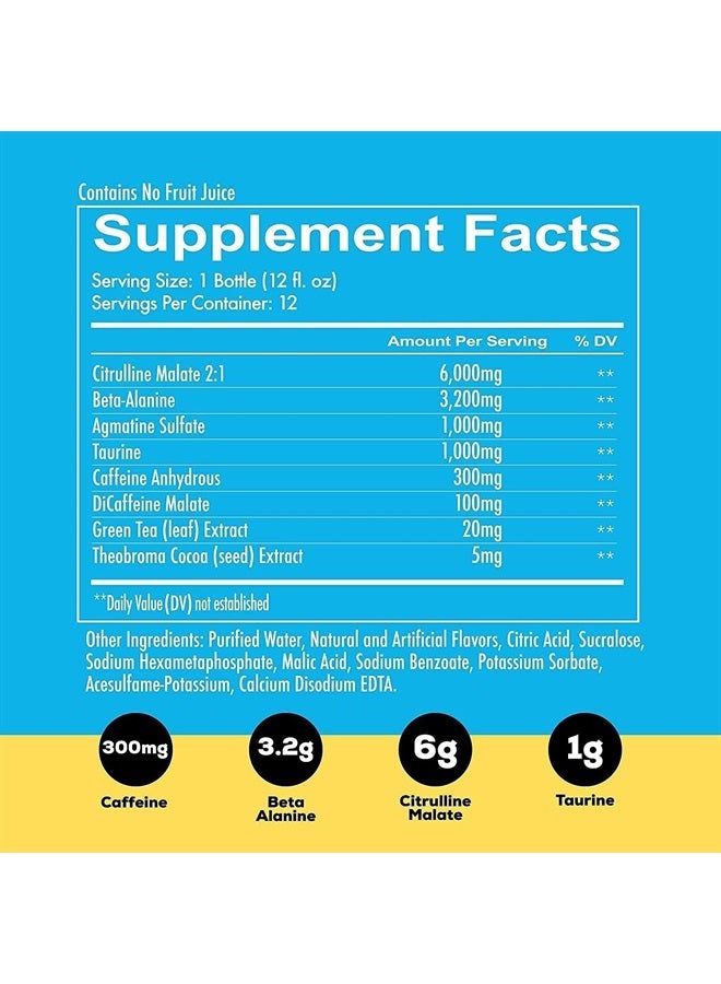 REDCON1 Total War Ready to Drink Pre Workout - Endurance Boosting, Keto Friendly RTD Formula - Amino Acid + Citrulline Malate Pre Workout Drink for Men & Women (Rainbow Candy, 12 Servings) - Image 2