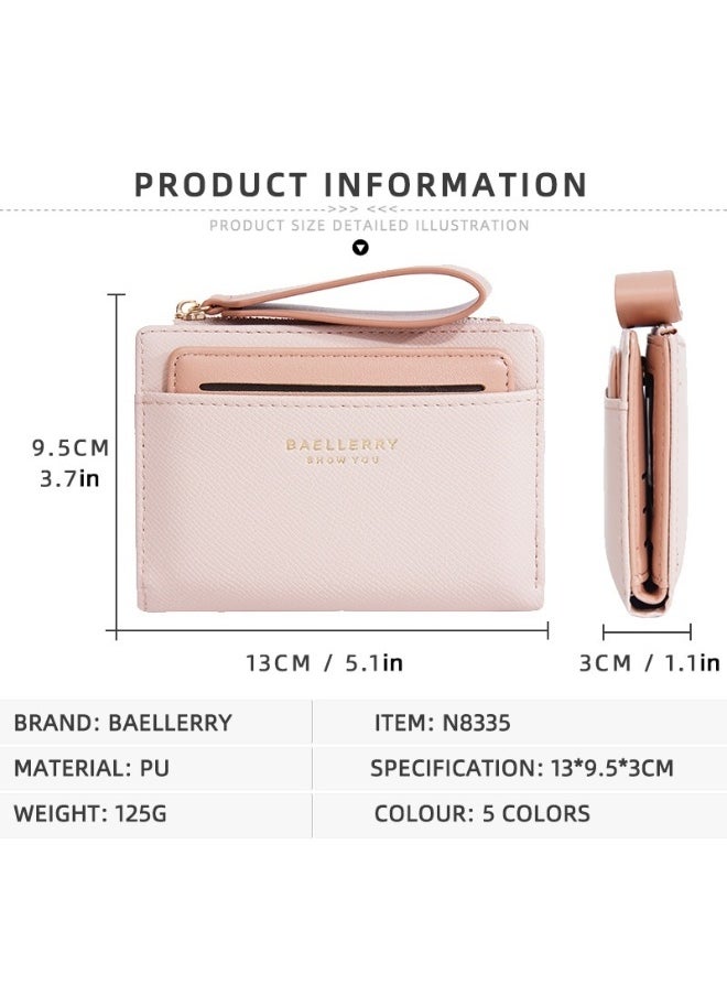 baellerry Korean Women's Purse Short Zipper Fashion Advanced Sense Wallet Multi-card Bag Female  - Image 5