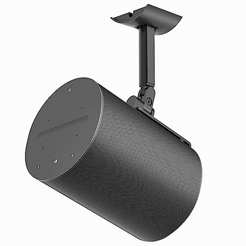 Yibracki Heavy Duty Wall Mount for Sonos Era 100, Era 100 SL – Tilt & Swivel Adjustable Speaker Bracket for Sonos Era 100 Ceiling Mount, Wall or Ceiling Mount, Space-Saving, Easy to Install, Black - Image 1