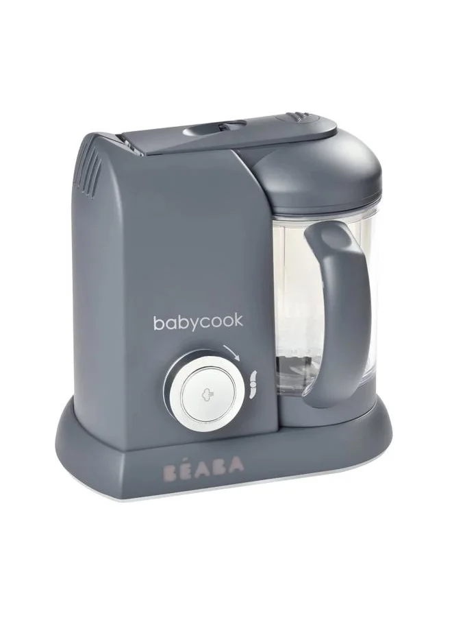 بيابا Babycook Solo 4-In-1 Baby Food Maker And Steamer, Dark Grey