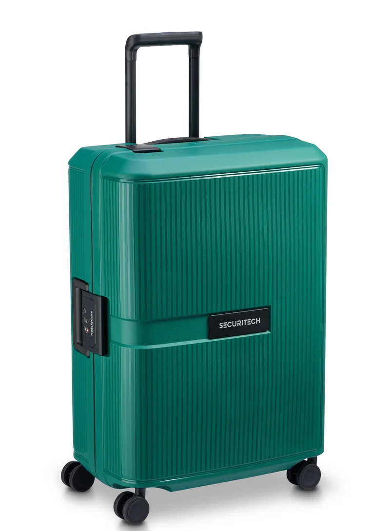 Delsey Securitech By Delsey Stone Hardcase Double wheel trolley 70cm Green Medium