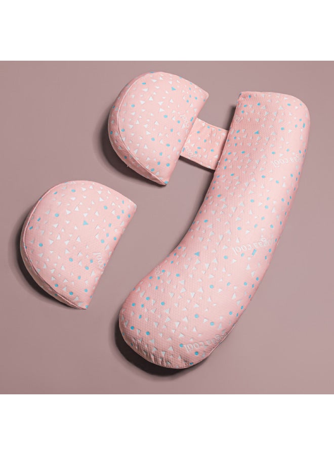 Pregnant Women Pillow Waist Protection Side Sleeping Pillow Belly Sleeping Side Sleeping Pillow Nursing Pillow U-shaped Waist Back Pillow Summer