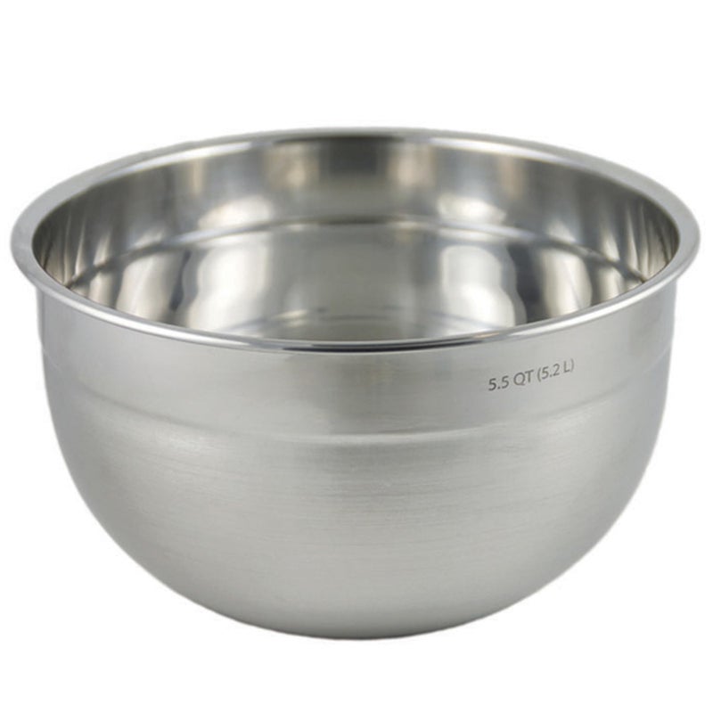 Tovolo Stainless Steel Mixing Bowls 55 Qt  Metal Nesting Mixing Bowl with Rounded Lip for Easy Pour  Minimal Mess  Large  Small Dishwasher Safe Kitchen Supplies for Prep  Cooking