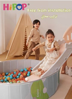 هيبوب مسبح حفرة كرة البحر قابل للطي ، ملعب للأطفال ، بدون كرة بحرية ، منزل خيمة للأطفال 100 * 100 سم  - Image 2