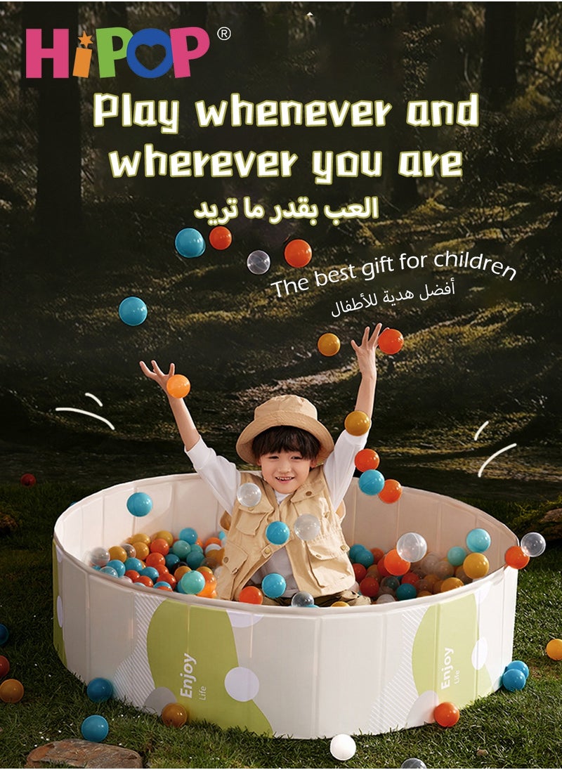 HIPOP - Foldable Ocean Ball Pit Pool,Children's Playground Pad,100*100cm Tent House for Kid - Image 1