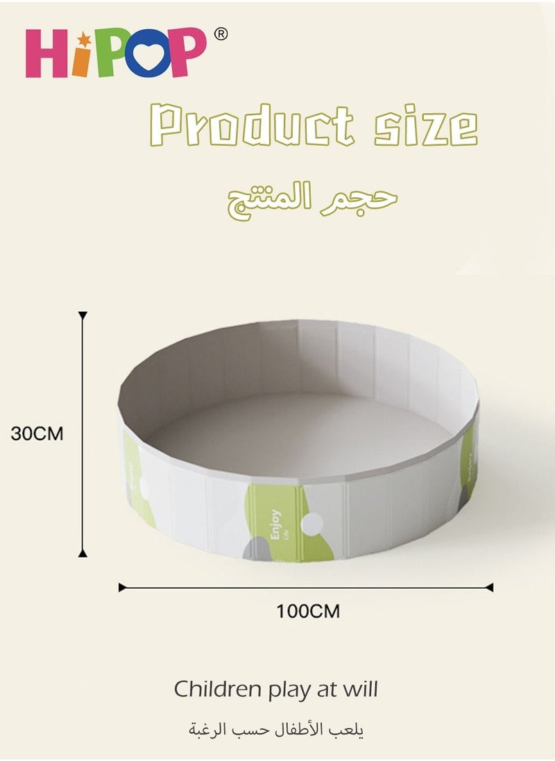 هيبوب - مسبح حفرة كرة البحر قابل للطي ، ملعب للأطفال ، بدون كرة بحرية ، منزل خيمة للأطفال 100 * 100 سم - Image 1