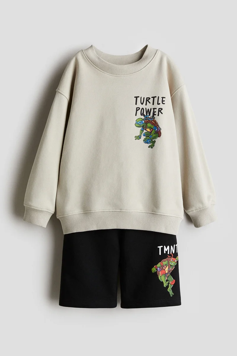 اتش اند ام 2-piece printed sweatshirt set