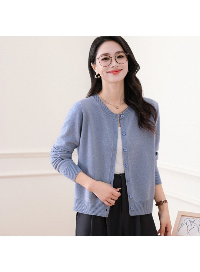 Hengyuanxiang 2025 Winter Fashion Minimalist Casual Pure Wool Cardigan Coat Layering Outerwear - Image 4