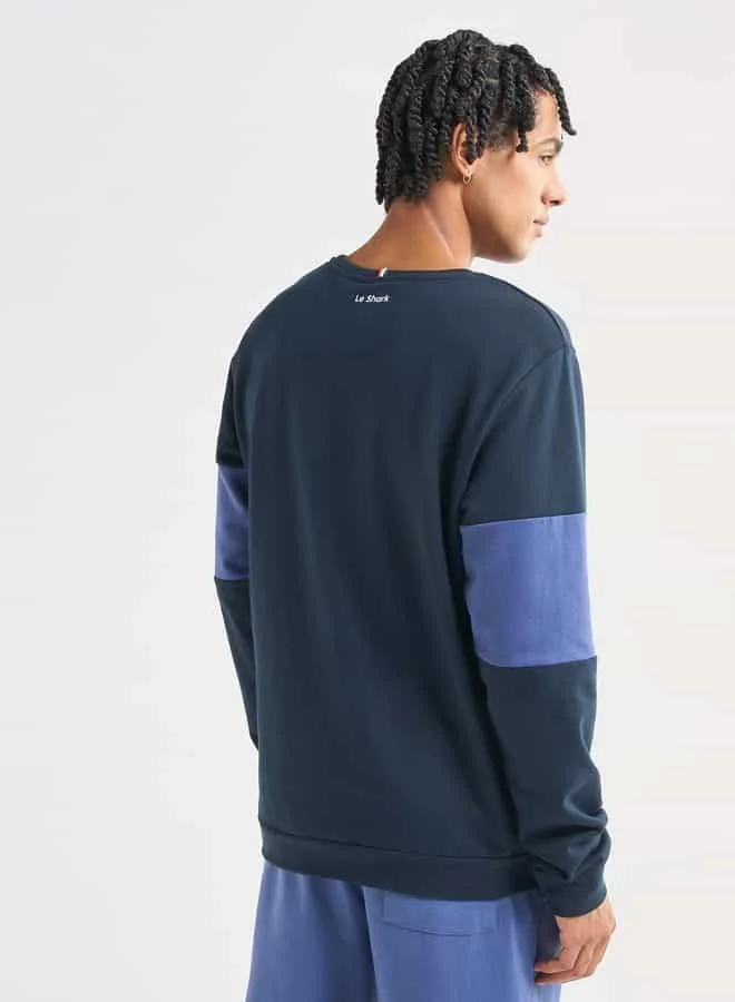 Splash FAV Solid Sweatshirt with Crew Neck and Long Sleeves