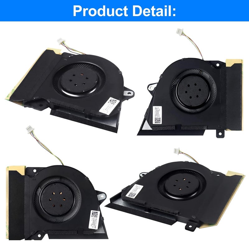 ARLBA New Laptop CPU+GPU Cooling Fan Replacement for ASUS Rog Zephyrus G14 GA401I GA401IV GA401IU GA401IH GA401II Series - Image 4