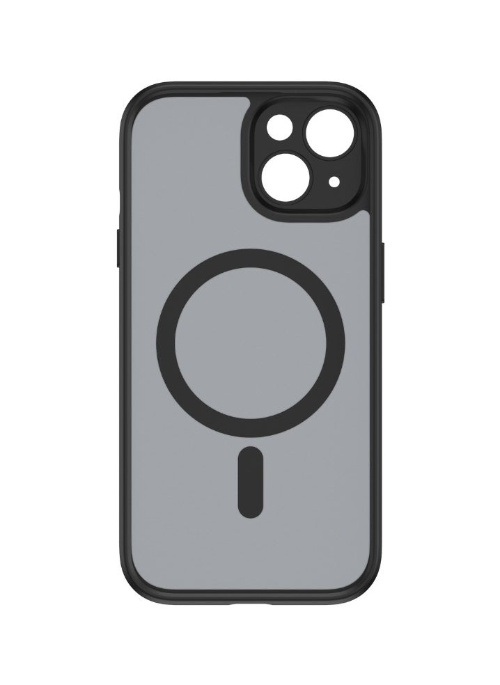HuntKey - Huntkey iPhone 15 Magsafe Case Clear【Stronger N52 Magnets】 【Airbag Protection】iPhone 15 Cover Black Anti-Scratch, Comfortable Strong Magnetic Cover for iPhone 15 6.1 inch Clear Inclusive lens - Image 1