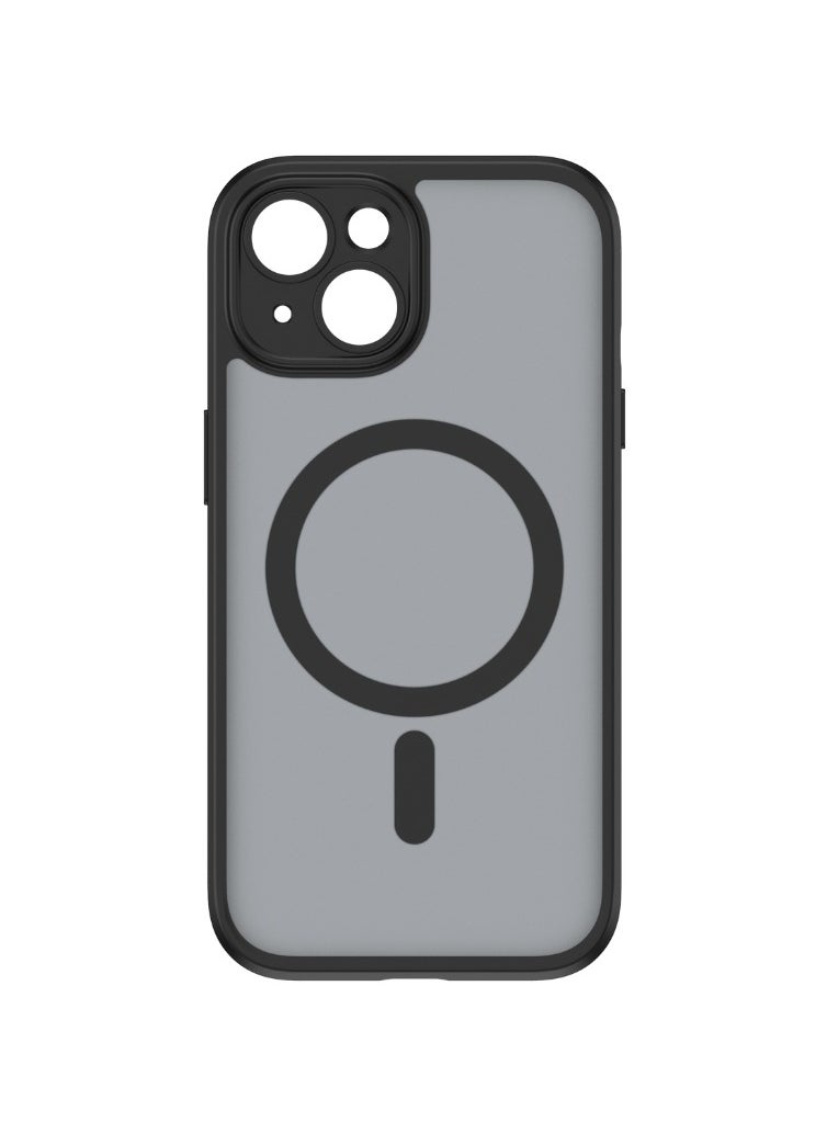 HuntKey - Huntkey iPhone 15 Magsafe Case Clear【Stronger N52 Magnets】 【Airbag Protection】iPhone 15 Cover Black Anti-Scratch, Comfortable Strong Magnetic Cover for iPhone 15 6.1 inch Clear Inclusive lens - Image 1