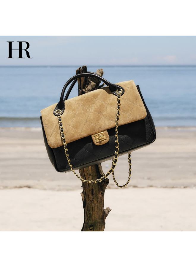 Hrhr Women's Luxury Soft Suede Handbag Shoulder Crossbody Bag Birthday Gift - Image 1