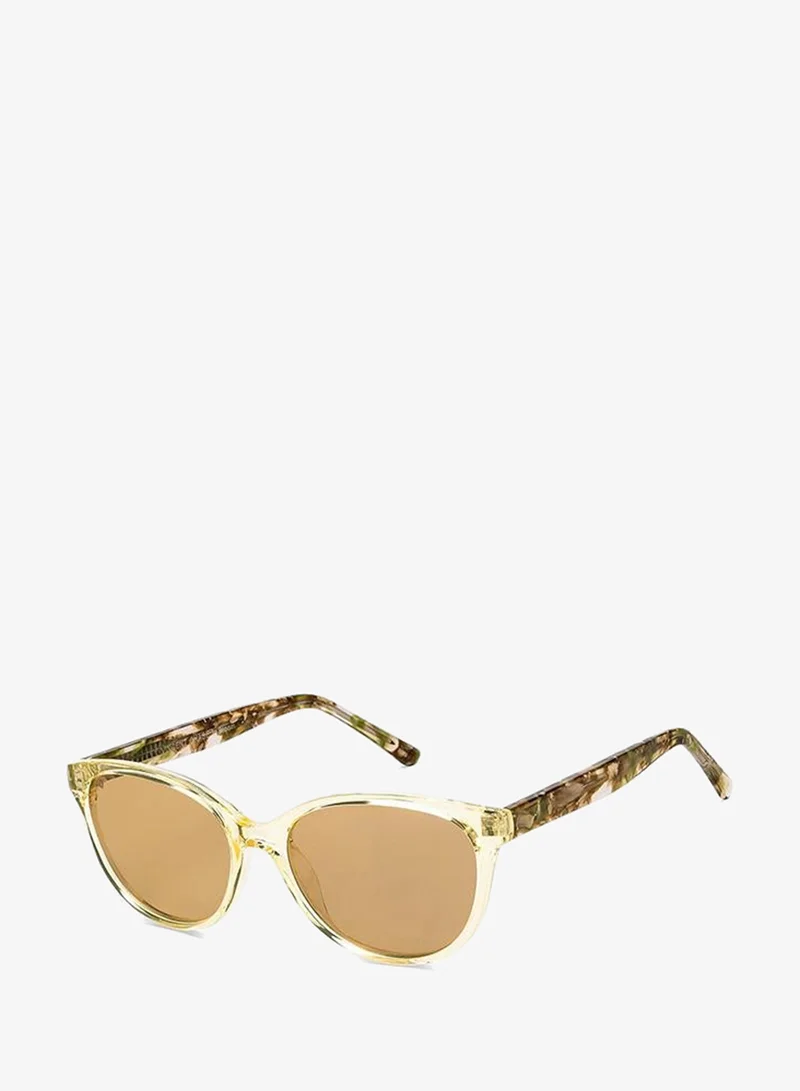 VINCENT CHASE Women's Full Rim Cat Eye In Bloom Branded Latest And Stylish Sunglasses Polarized And 100% UV Protected Women Medium VC S16663