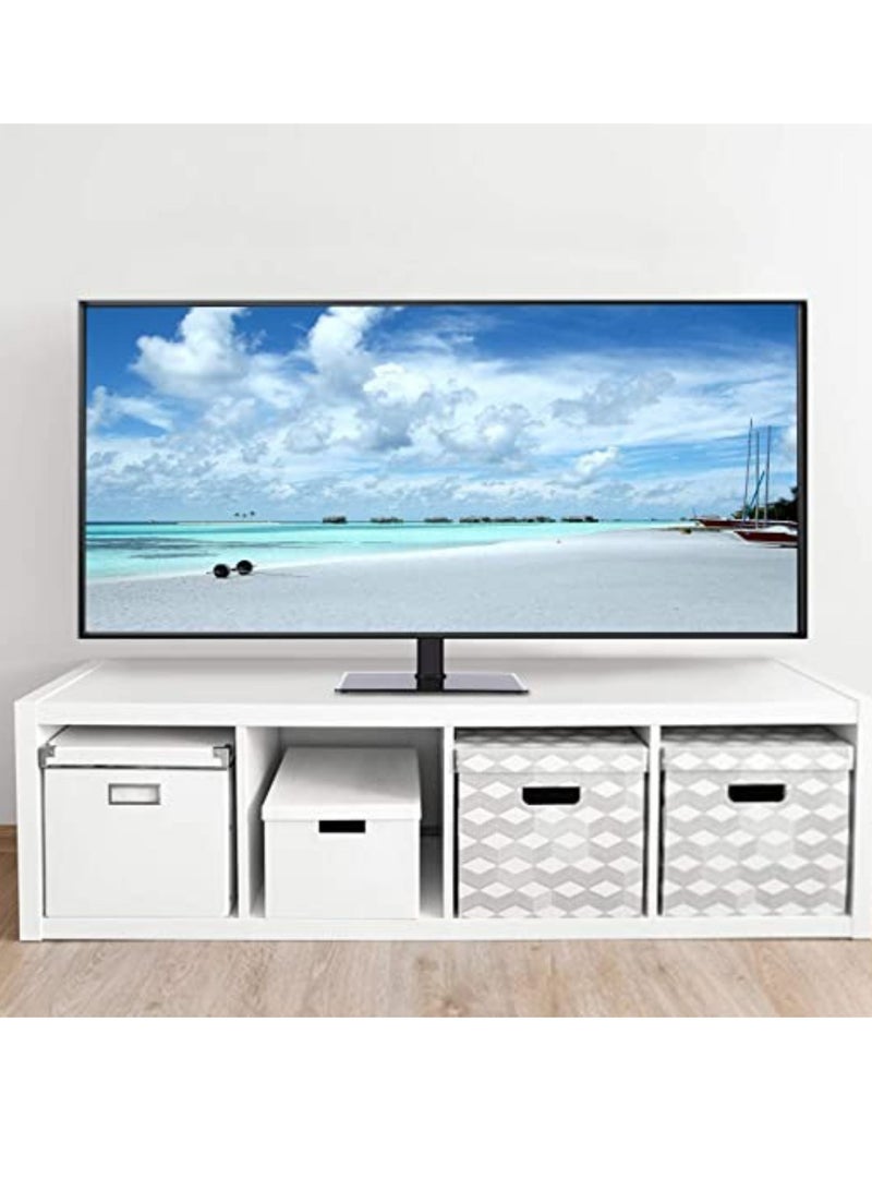 Universal TV Stand Table Bracket for Flat Panel TV Player Support Max VESA 600x400mm Max.77lbs/35kg Load Capacity for 32''-57'' Screen LCD LED Plasma TV - Image 2