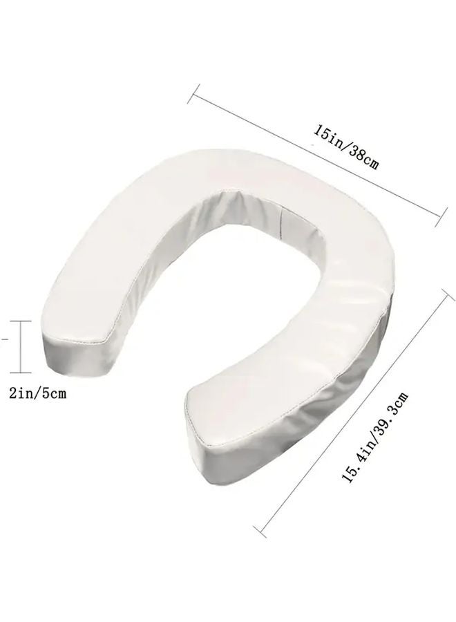 Grey Toilet Seat Riser With Arms 2 Inch Raised Height Padded Slip Resistant For Seniors - Image 3
