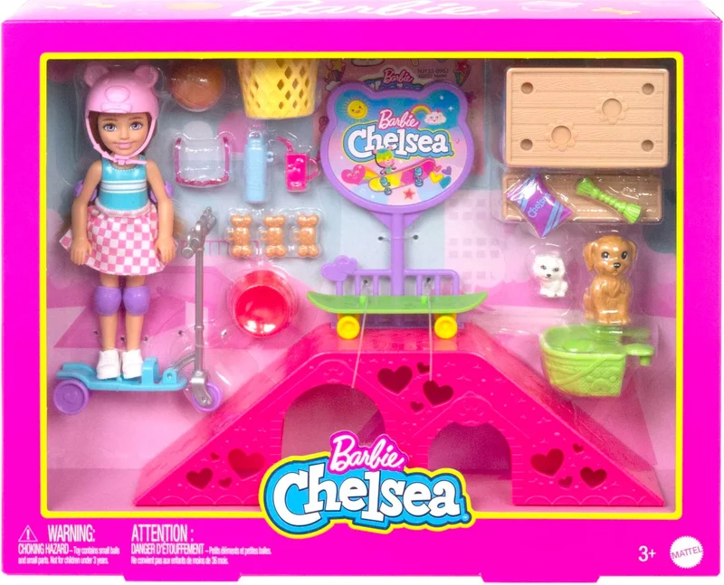 Barbie Chelsea Skate Park, ages 3+, HJY35