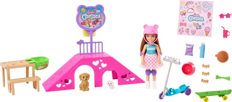 Barbie Chelsea Skate Park, ages 3+, HJY35