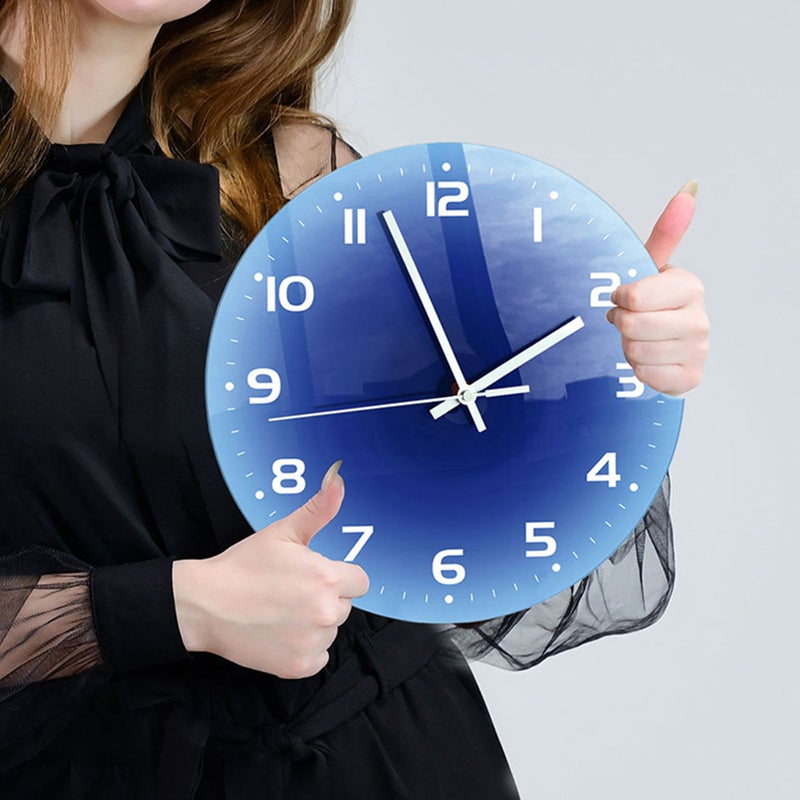 Decorative Wall Clock Round Wall Clock Desktop Clock Ornament Living Room Clock - Image 5