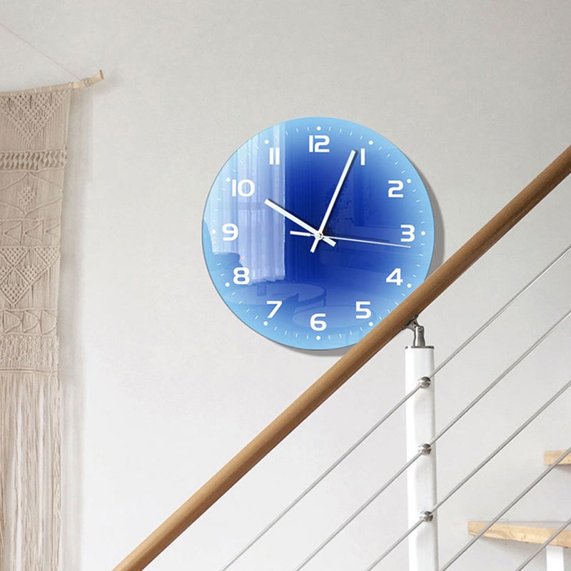 Decorative Wall Clock Round Wall Clock Desktop Clock Ornament Living Room Clock - Image 4