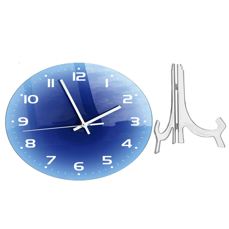 Decorative Wall Clock Round Wall Clock Desktop Clock Ornament Living Room Clock - Image 1