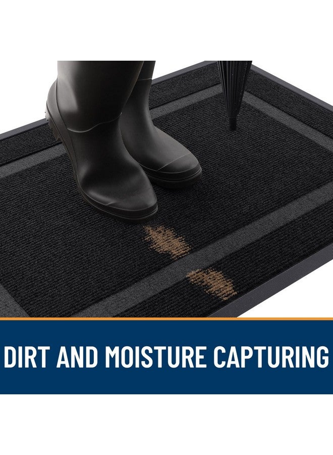 أولانلي سجادة باب أولانلي الأمامية للمدخل الداخلي والخارجي، مقاومة للماء في جميع المواسم، مناسبة لجميع الأحوال الجوية، مصنوعة من مطاط طبيعي متين، مقاومة للبهتان، منخفضة الارتفاع، سهلة التنظيف، سجادة مدخل الفناء والشرفة، 47×32، لون أسود - Image 5