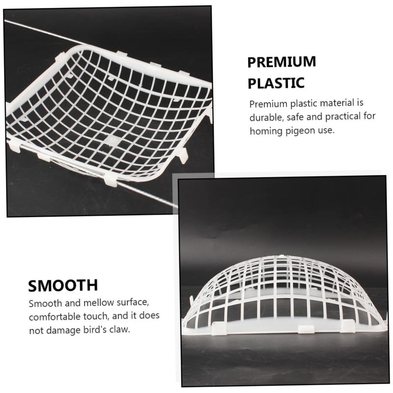 White Plastic Bird Nest For Parrot Cage Breeding Safe Practical Pigeon Supplies - Image 4
