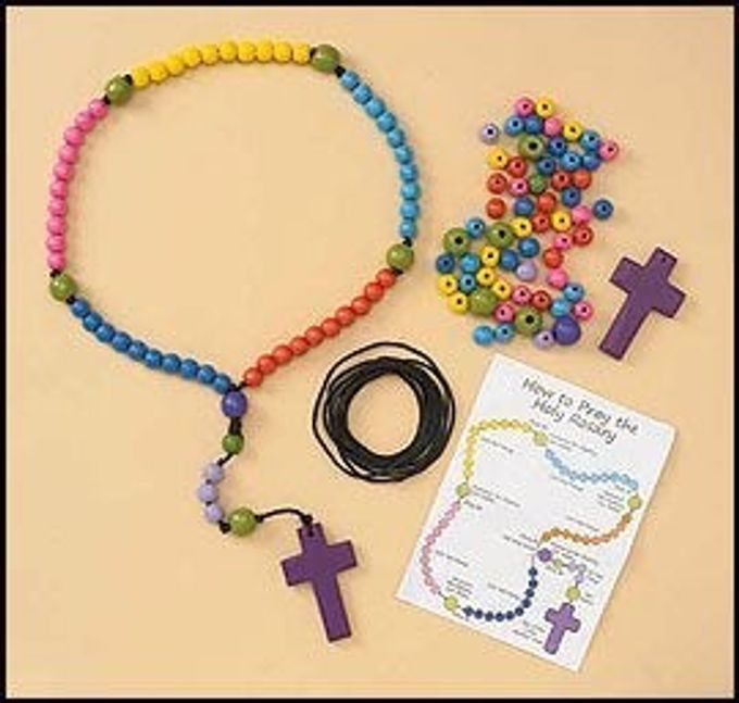 Autom Wood Bead Rosary Craft Kit 12 Pack - Image 3