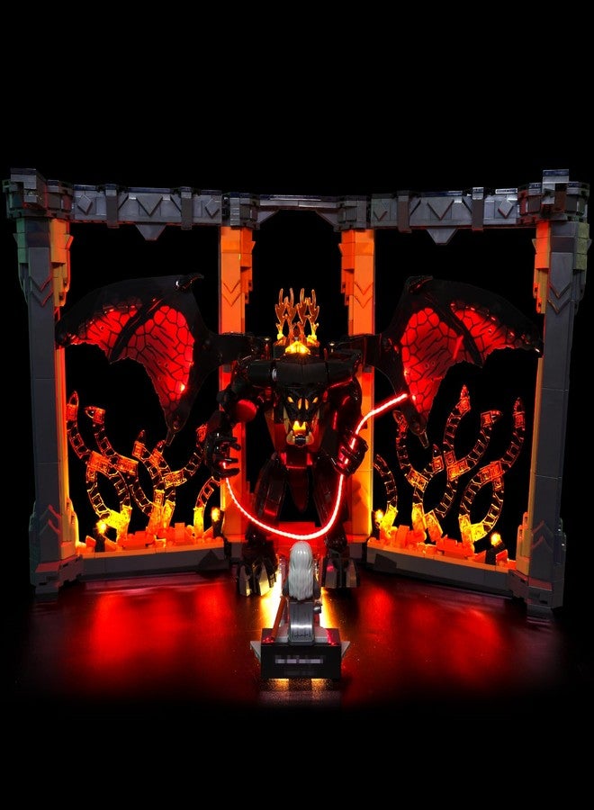 flashebrick Light Compatible with Lego Balrog Book Nook 10367, Light Kit for Lego Balrog Book Nook Building Blocks Model, NOT Included THE Model Set - Image 1