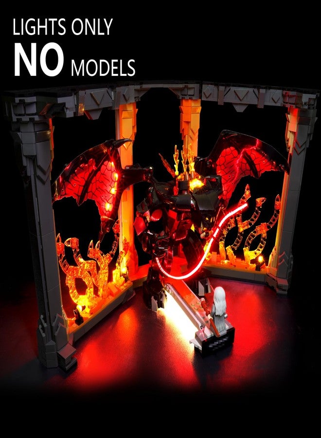 flashebrick Light Compatible with Lego Balrog Book Nook 10367, Light Kit for Lego Balrog Book Nook Building Blocks Model, NOT Included THE Model Set - Image 2