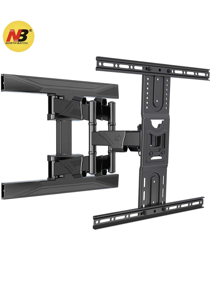 NB NORTH BAYOU Full Motion TV Wall Mount for 40–80 Inch TVs , Swivel up to 180° – Heavy Duty Wall Bracket Support up to 45kgs, Max VESA 600x400mm - Image 1