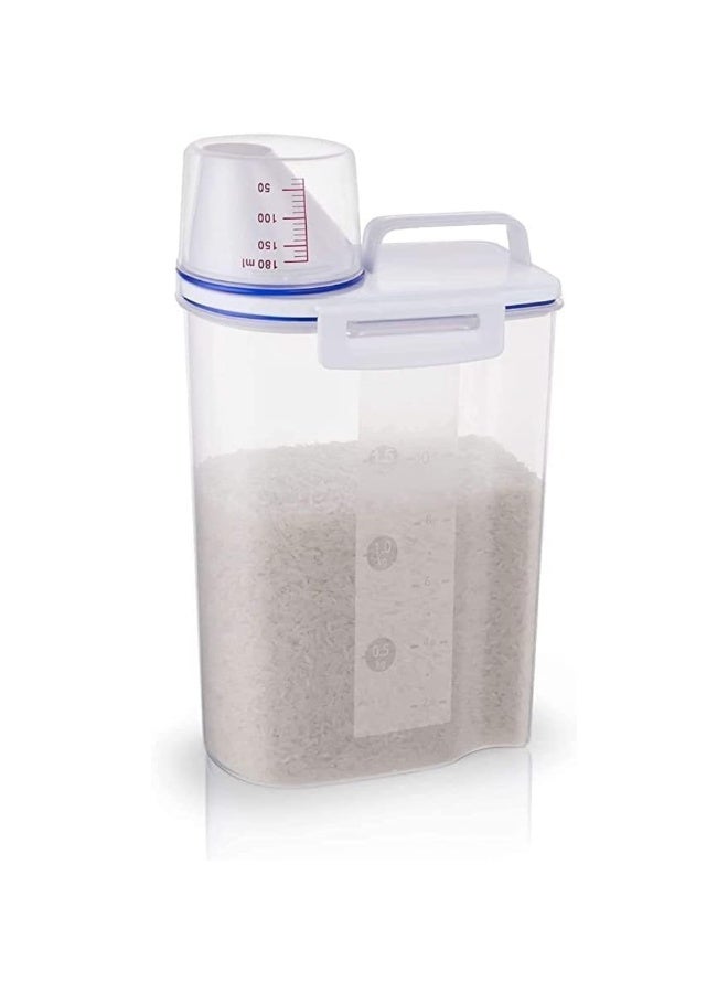 Airtight Dry Food Storage Container with Measuring Cup - Image 5