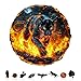 SECOGM Wooden Puzzles for Adults Flame Panther Wood Puzzles Adult Unique Animal Shape Wooden Jigsaw Puzzles for Adults Birthday Gifts for Puzzle Lovers Family 134 132in 300 Pieces - Image 4