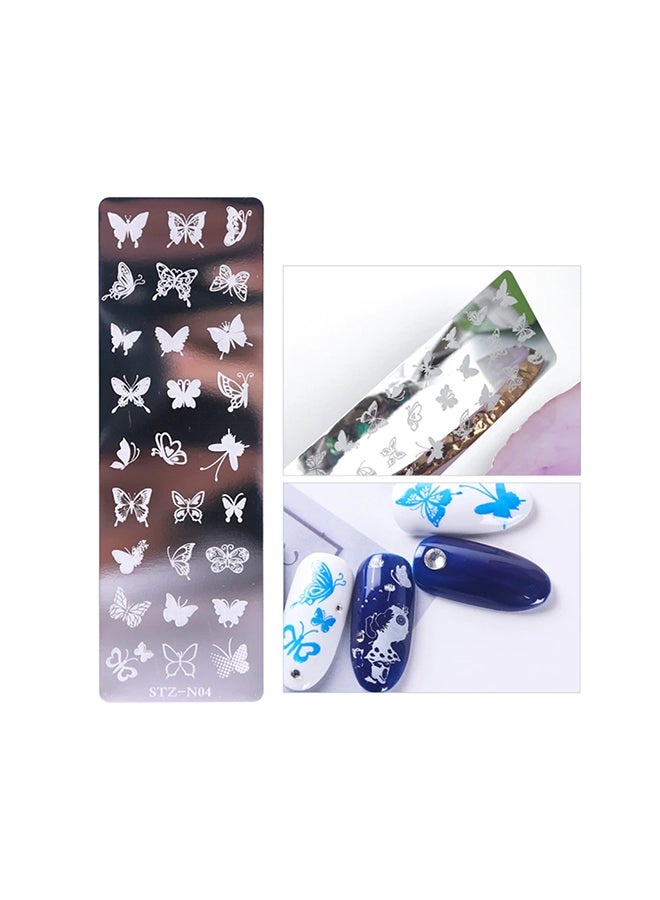 brunson أطباق طباعة الأظافر أداة طباعة الأظافر وكاشط للأظافر للمناكير والباديكير الاحترافي قوالب مثالية لتصميمات أظافر جميلة في الصالونات وفي المنزل قوالب فن الأظافر