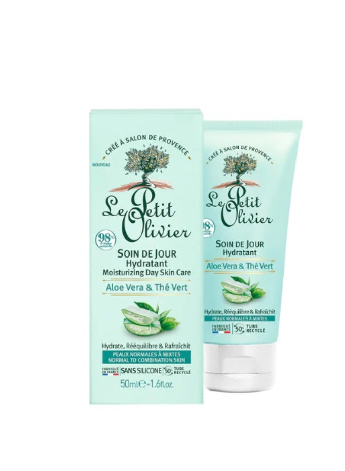 LE PETIT OLIVIER Le Petit Olivier Moisture Day Skin –Aloe & Green Tea 50ml