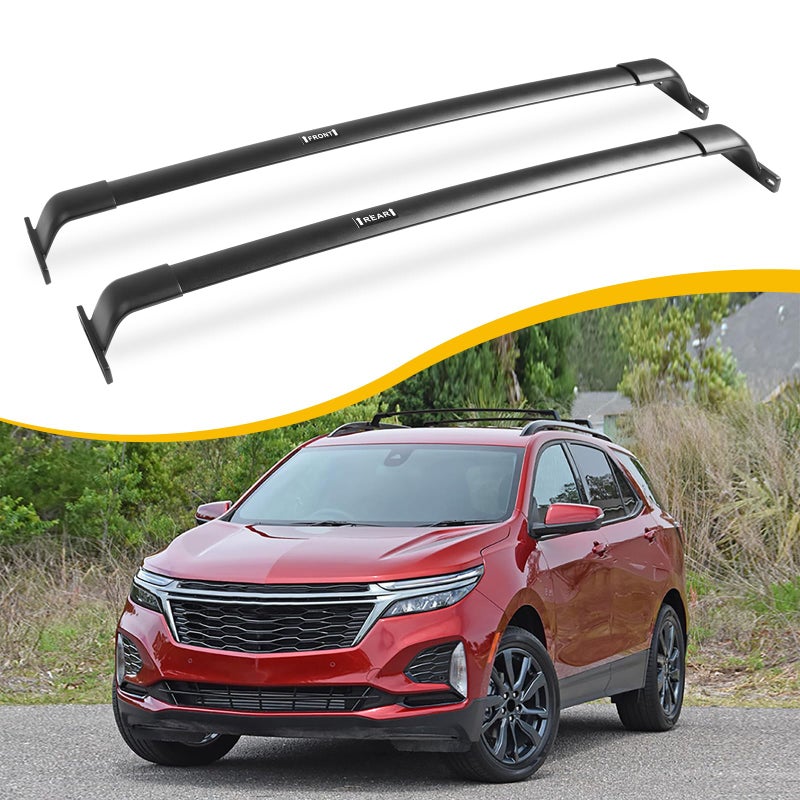 EZREXPM 220lbs Cross Bar Roof Rack Fit for Chevrolet Chevy Equinox 20182024 Cargo Carrier Crossbar Rooftop Accessories with Side Roof Rails
