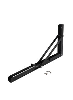 LAWAZIM Bracket - 50x22.5cm Black - Heavy Duty Space-Saving One-Touch Adjustable Foldable Wall Shelf Bracket for Wall-Mounted Storage, DIY, Utility Room, Kitchen, Garage, and RV Shelving Solutions  - Image 1